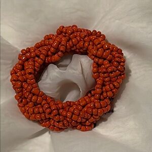 Elegant Coral Beaded Bracelet